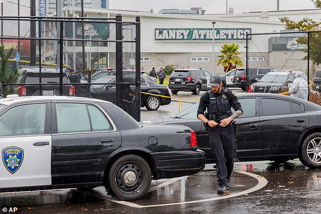 Police took the suspect into custody early Friday morning after the shooting at Laney College