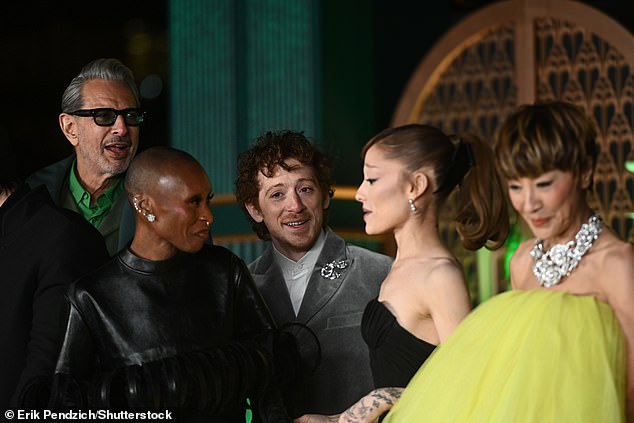 They were spotted interacting alongside each other and their castmates on the red carpet at the latest premiere