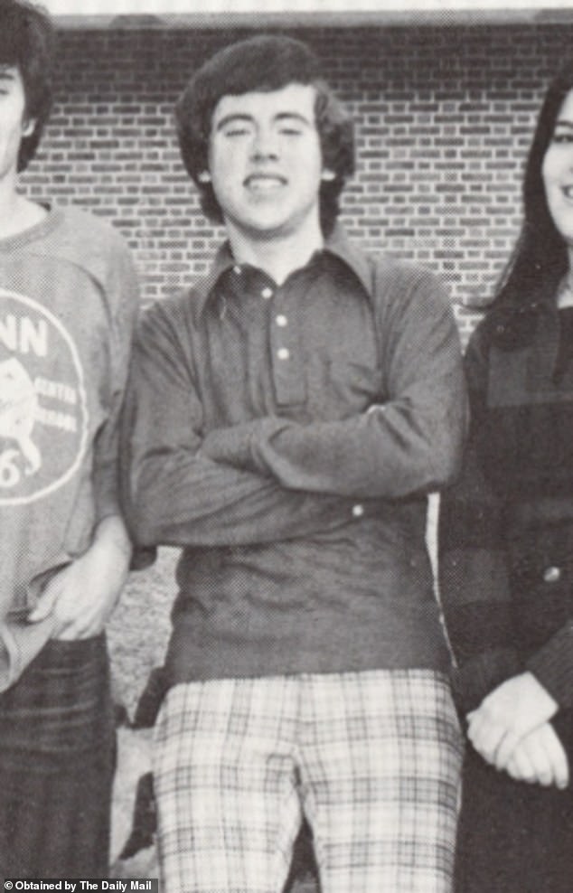 At school, McDevitt (second from right) showcased skills of deception were from a young age