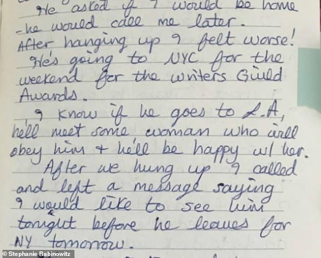Excerpts from Rabinowitz's diary document McDevitt's movements around the time of the heist. He told her he had to leave town for a few days on March 15