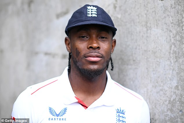 Archer, pictured in Perth yesterday, has appeared remarkably relaxed ahead of England's Ashes showdown Down Under