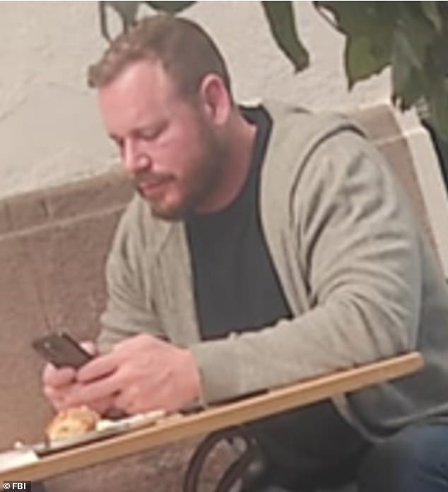 Another recent photo of Wedding, released by the FBI, as they continue their manhunt