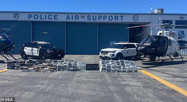 A seizure connected to Operation Giant Slalom, released by Drug Enforcement Administration