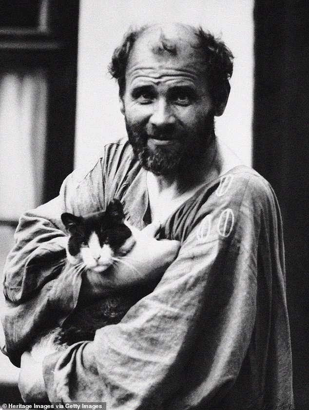 Lauder was a fan of Klimt (pictured) and had multiple paintings in his collection