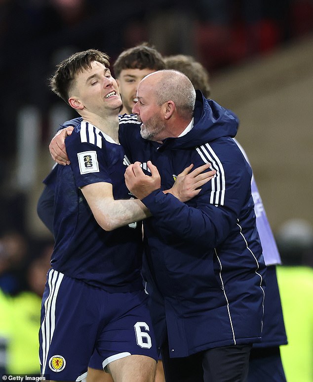Steve Clarke hails substitute Kieran Tierney after his clinical strike to make it 3-2
