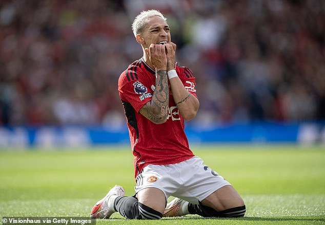 Antony will go down as one of Manchester United's biggest flops having scored just 12 goals in 96 games during his three years at Old Trafford - after signing for £86million in 2023