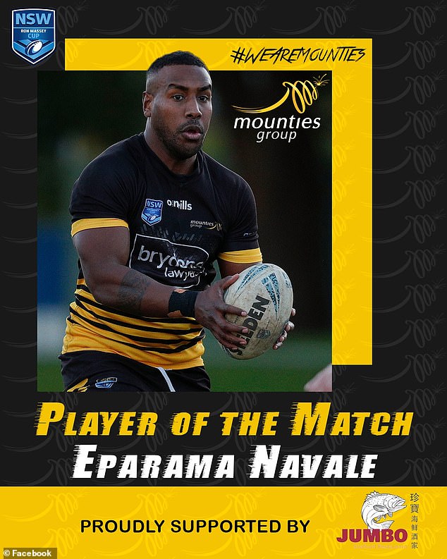 Eparama, also a talented rugby league player, had previously played in the NSW Cup for the Newtown Jets and the Blacktown Workers