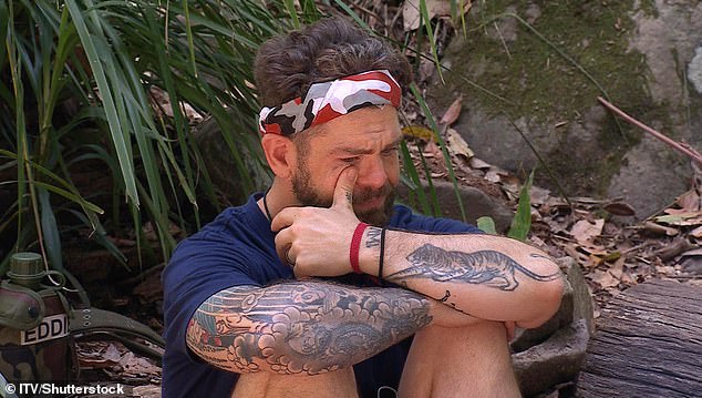 The emotional moment began with Emmerdale star Lisa Riley asking about Ozzy while she and Jack sat around the campfire