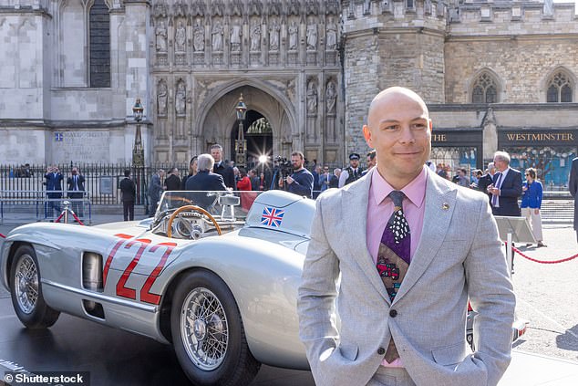 Allison Bradley, daughter from Moss' second marriage to Elaine Barbarino, is now taking her half-brother Stirling Elliot Moss (above) to the High Court to dispute the F1 legend's fortune