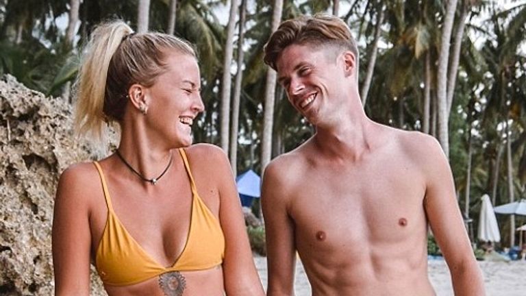 Charlie travelling with his ex-partner. Pic: Charlie Pauly