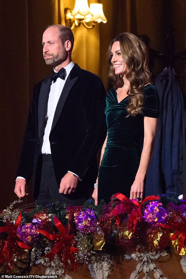 The couple were pictured at the Royal Albert Hall for the Royal Variety Performance this evening