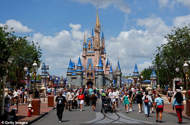 The unidentified holidaymaker passed away at the Saratoga Springs Resort in Orlando, Florida