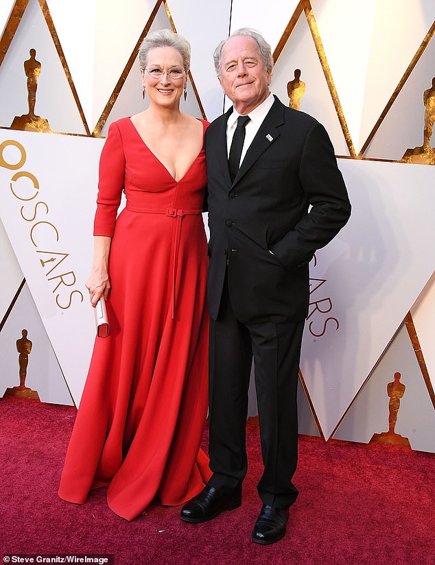 Streep is still technically married to sculptor Don Gummer (R, pictured in 2018), whom she legally separated from in 2017 after 45 years of marriage and welcoming four children