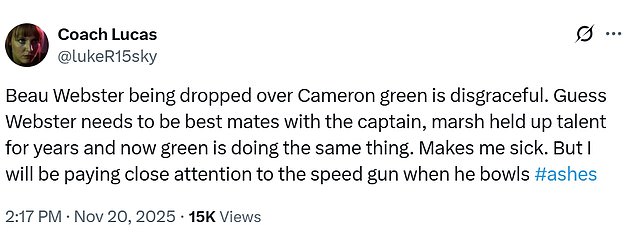 Fans have slammed the decision to drop the 31-year-old on social media since the announcement was made