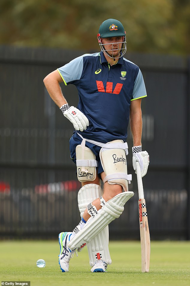 The 26-year-old Green (pictured) has beaten his Tasmanian rival to the spot for the first Test match in Perth