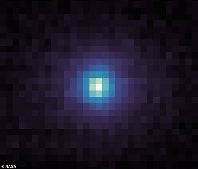 These pictures can finally put any speculation to rest, as they confirm the object's true identity as a comet. Pictured: a photo taken on October 9 by NASA's MAVEN spacecraft