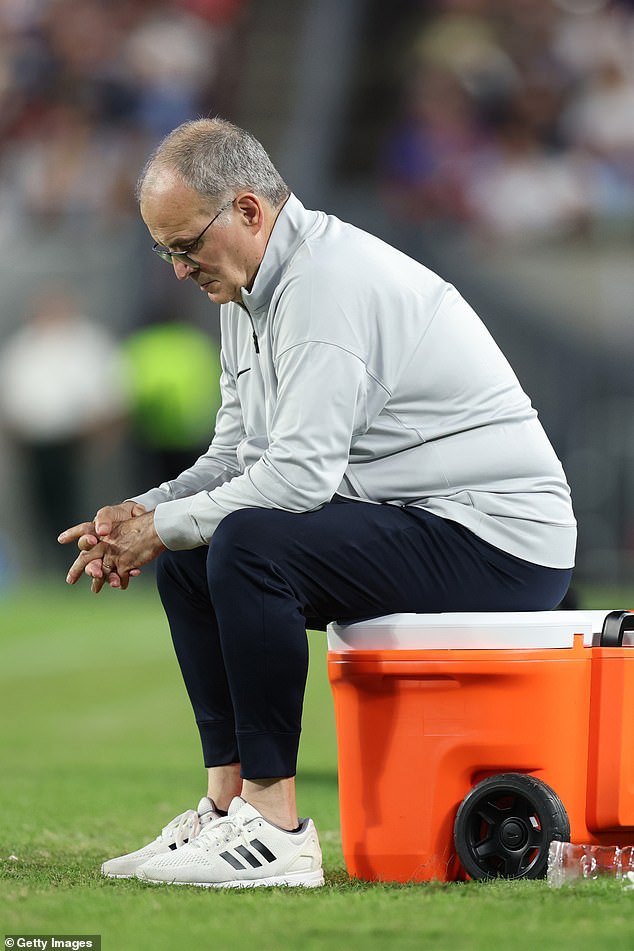 Bielsa admitted there was 'no way to justify' the loss and cut a dejected figure during the game