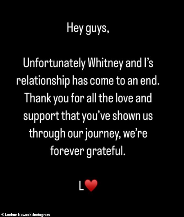 The couple announced their break up in April. Whitney later revealed that she had experienced microagressions during their relationship, accusing her ex of being a 'culture vulture'