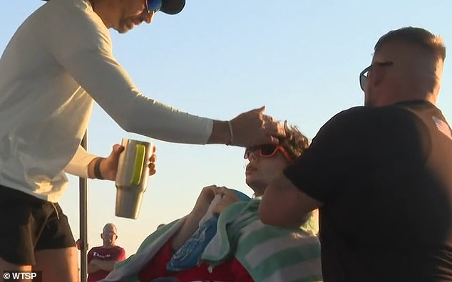 Pastor Grayson Wells told local news outlet WTSP that the 'light of God' was shining through the teen