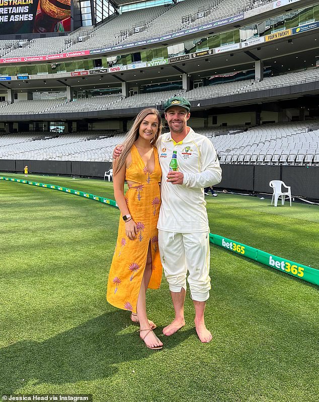 The pair wed in 2023 - a big year for Head, who won the World Test Championship and Cricket World Cup with Australia