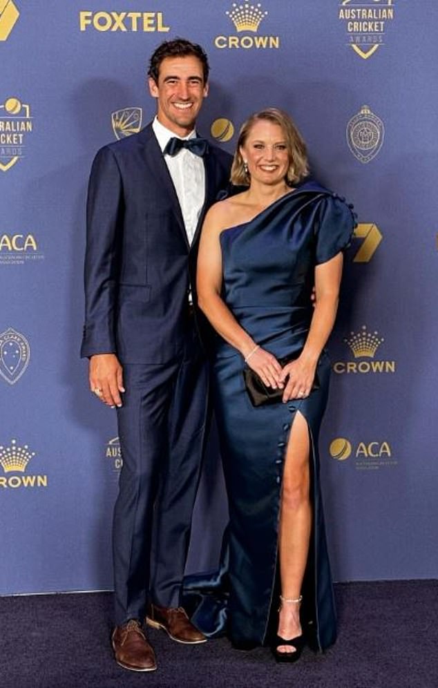 Alyssa Healy (pictured with Mitch Starc) is the Australian women's side's captain and one of the greatest to have graced the sport, having won six T20 World Cups with her side, as well as two ODI World Cups in 2013 and 2022