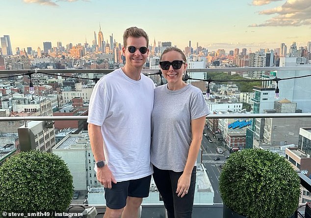 Dani Willis lives in New York City with husband Steve Smith (pictured together)