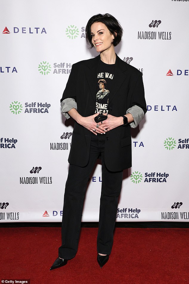 They made it back to Brooklyn the next night, but Alexander found that for some reason she couldn't drink, even though she wanted to; pictured in April 2024 in NYC