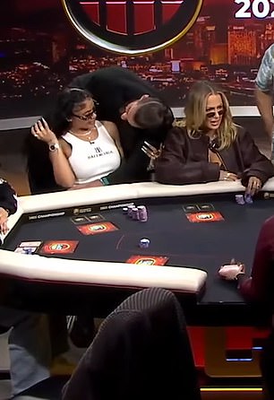 The incident occurred during a Celebrity Poker Tournament
