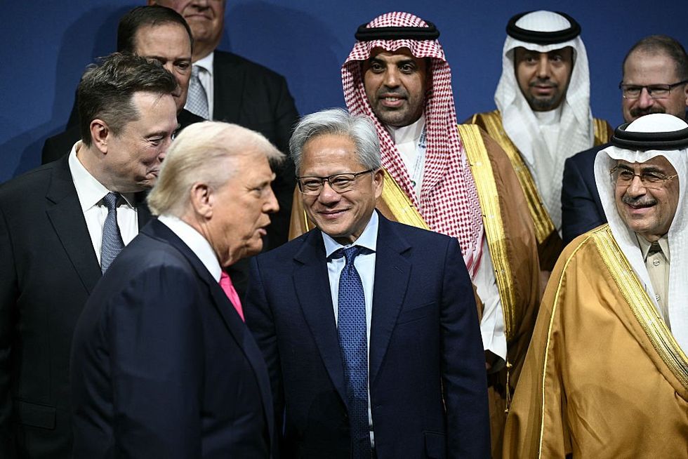 Jensen Huang and Donald Trump