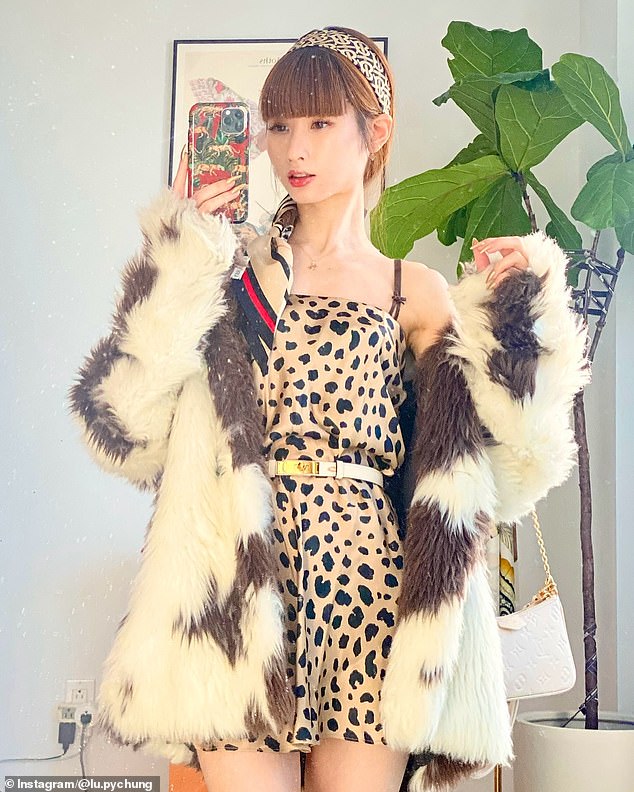 Chung's Instagram page is filled with glamorous snaps showing the 34-year-old decked from head to toe in designer gear - but her manicured facade came crumbling down this week