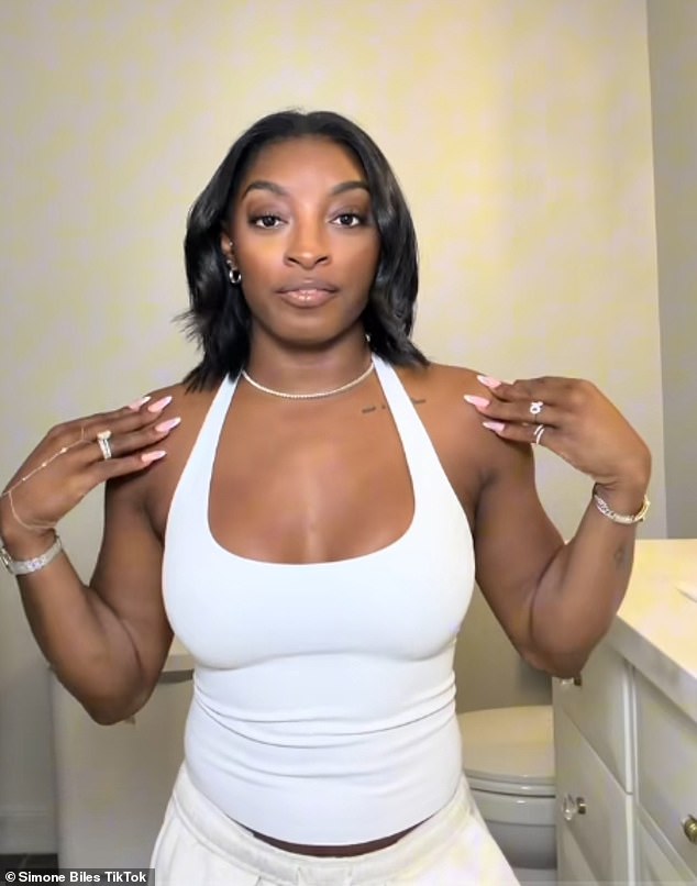 The gymnast, 28, took to TikTok to reveal all about her breast augmentation, which she underwent on June 16 in Houston, Texas by Dr. Kriti Mohan