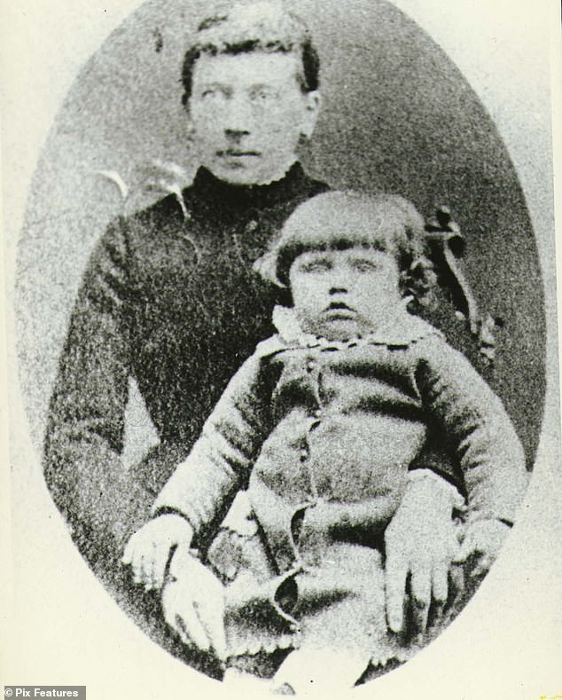 Adolf Hitler as a baby with his mother Klara, who died of cancer when he was 18