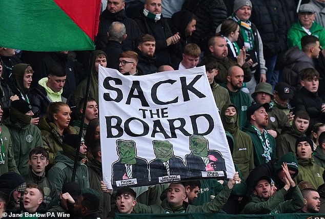 The fans have are unhappy with the way the club is being run and have staged several protests