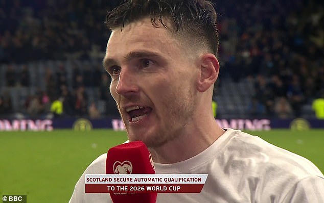 Robertson reminisced of conversations with Jota after leading Scotland to the World Cup for the first time this century