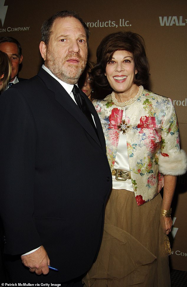 Prominent publicist, Peggy Siegal (right), who was also friends with disgraced producer Harvey Weinstein (left), has tried to distance herself from Epstein and admitted she regrets organizing the 2010 event