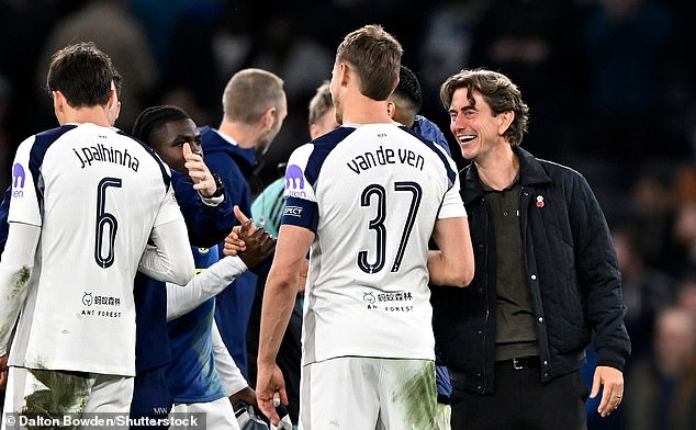 Franks has admitted that Arsenal are 'ahead' of Spurs, claiming the club are on 'different journeys' right now