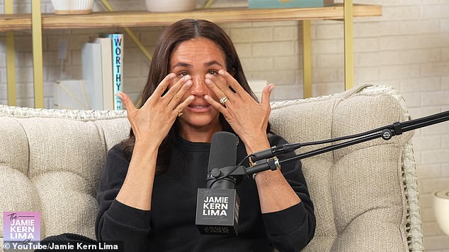 The first time Meghan went totally makeup-free for a public appearance was Jamie Kern Lima's podcast in April this year