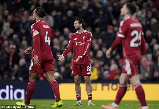 Jeremie Frimpong and Conor Bradley are both injured, and Slot has been deploying Szoboszlai – a natural attacking midfielder – at right back in their absence, often leaving them vulnerable