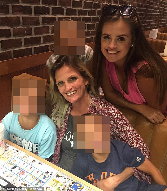 Redondo's four children are now aged 27, 20, 17 and 15