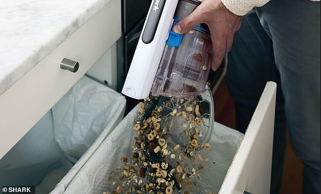 Emptying the debris cup - which used to be a very dusty job - can be done with the click of a button and without getting your hands dirty