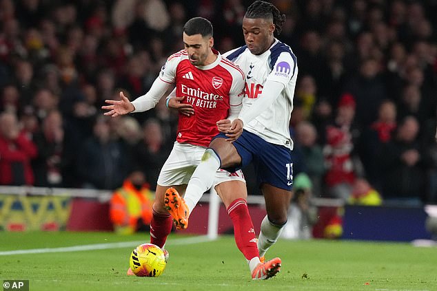 Despite notionally playing as a striker, Merino won more tackles than any other Arsenal player