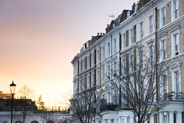 Bleak: House prices are down in London, partly because of Budget tax hike speculation