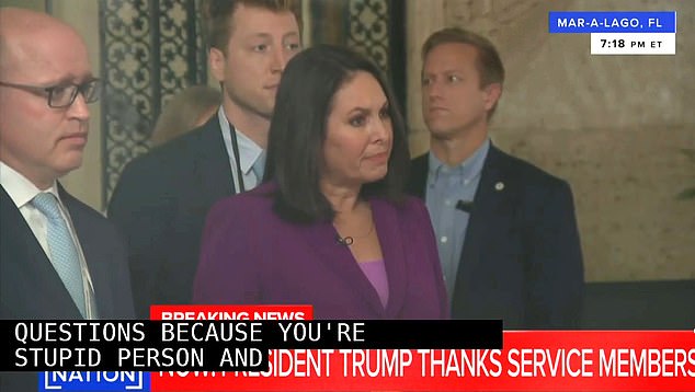 Trump viciously snapped at reporter Nancy Cordes, CBS News chief White House correspondent, with the words 'Are you stupid? Are you a stupid person?' after she pressed him on how the alleged DC shooter was able to enter the US