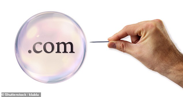 Dotcom bubble: An investor in the S&P 500 in March 2000 saw a £10,000 investment drop to just £6,000 over the next three years