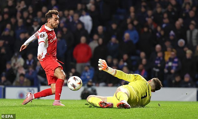 Butland made a big save early on from Horta