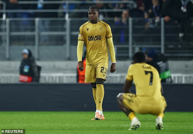 Palace fell to a 2-1 defeat by the Ligue 1 side in their Conference League encounter