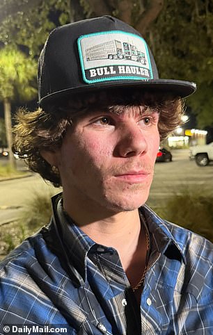 Josh Tew, who broke up with the 18-year-old cheerleader six months ago, told reporters outside her memorial service that he saw the 16-year-old stepbrother attempt to ¿get on top of her¿ while they were on Facetime