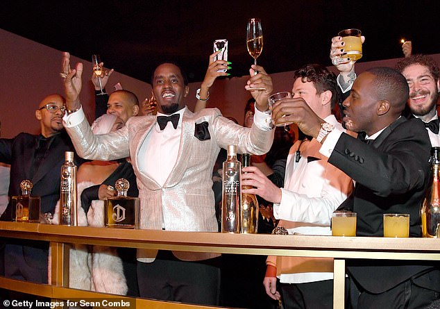 It's certainly a drastic change for Diddy, who is known for enjoying lavish celebrations; Pictured at his 50th birthday party in 2019