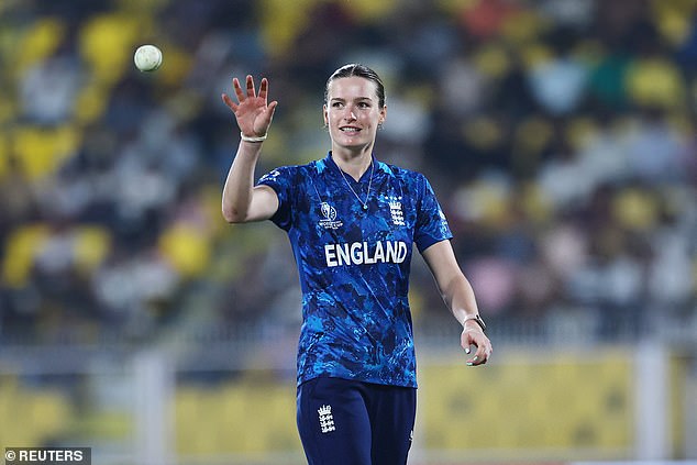 She recently featured for England in India at last month's Cricket World Cup which the country co-hosted with Sri Lanka