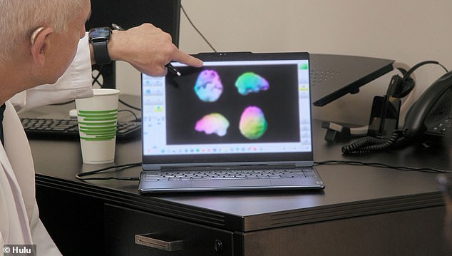 'You are extraordinary in being positive,' Dr. Amen told her in the episode. However, he said he noticed 'holes' in her brain scan, which he said indicated 'low activity'